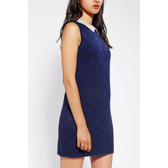 NWOT Urban Outfitters Navy Schoolgirl Dress - Picture 2 of 3